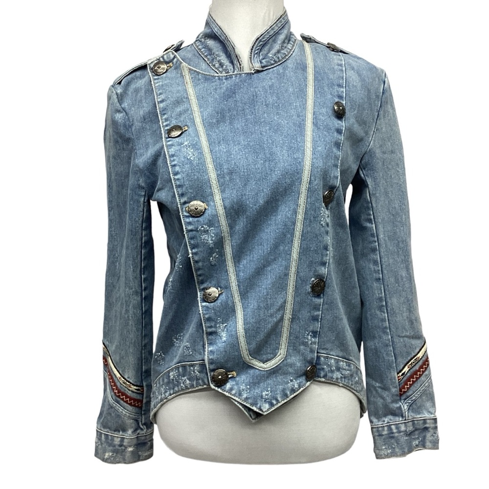 One Teaspoon Hollywood Hills Cavalry Denim Jacket Misses size S